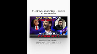 Donald Trump Jr. reminds us of Ukraine's chronic corruption - #shorts