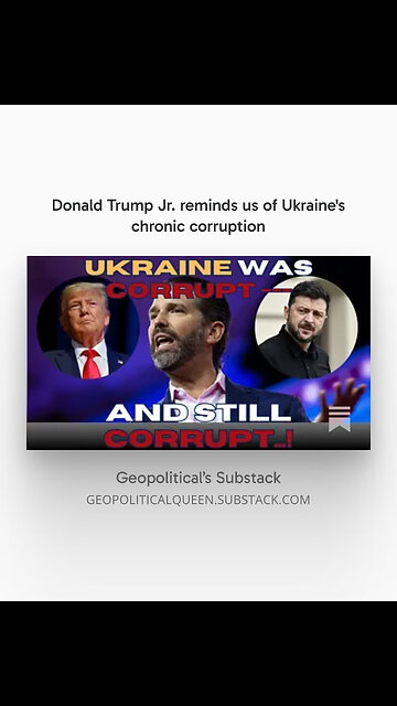Donald Trump Jr. reminds us of Ukraine's chronic corruption - #shorts