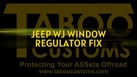 Window Regulator Replacement in a 01-04 Jeep Grand Cherokee WJ