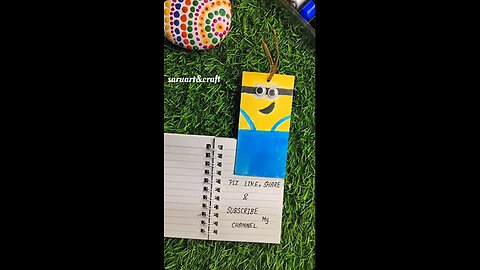 Easy kids craft bookmark #shorts #trending #viralvideo #youtubeshorts #minions #kids #reels #funny