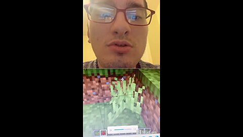 Playing Minecraft