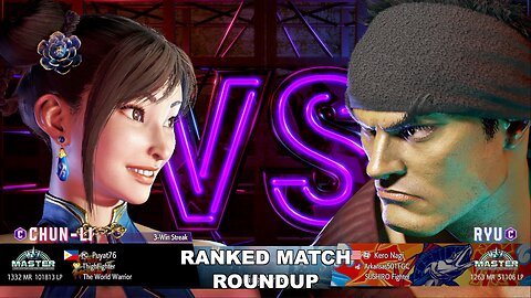 Kuya Kalbo SF6 Ranked Roundup. Chun Li Master Rank [Hori Fight Stick]