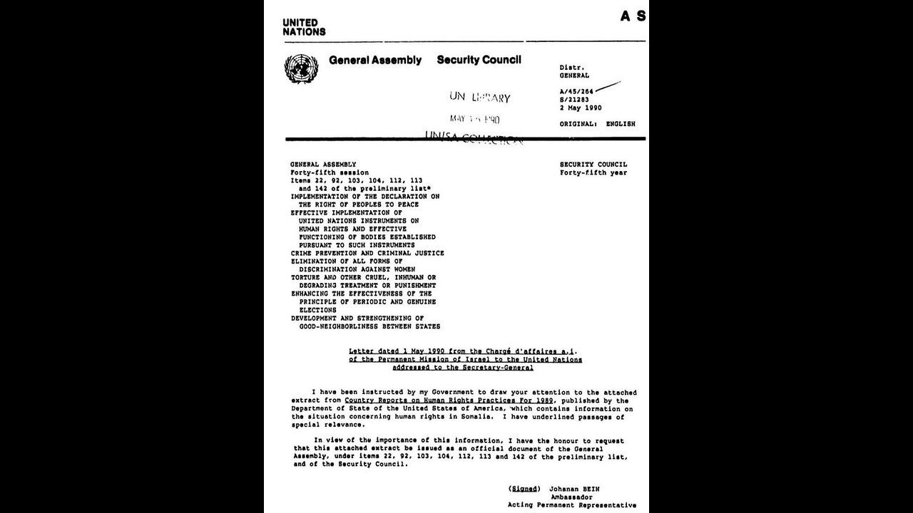 Also denied the Isaaq genocide committed by Somalia all while accusing Israel The person in