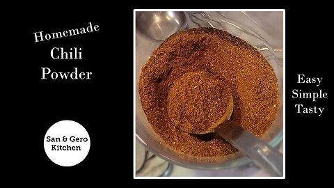 How to make Homemade Chili Powder Seasoning