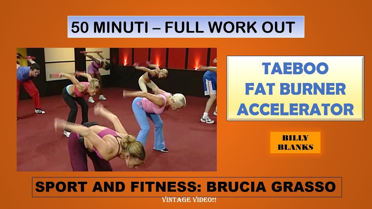🔥 Billy Tae Bo Amped – Fat Burn Accelerator 🔥 brucia grassi, migliorare resistenza e tonificare