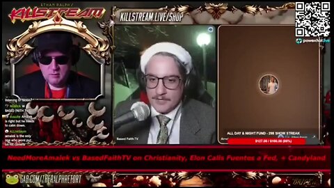 NeedMoreAmalek explains to BasedFaithTV what the Theodosian Codes were on Killstream debate