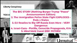 Liberty Conspiracy LIVE 10-8-25! ICE GOONS, Israel genociders, Eric Peters!