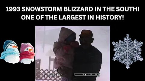 1993 VHS SNOW BLIZZARD IN GEORGIA. LARGEST SNOW STORM IN MY LIFETIME IN GEORGIA.