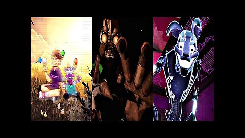 FNAF Security Breach Ruin DLC - ALL ENDINGS Mimic Boss Fight & Secret Easter Egg