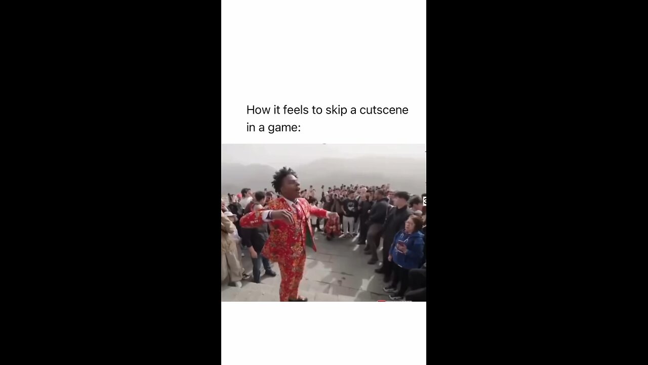 How it feels to skip a cutscene in a game: 🎯