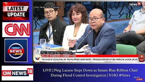 LIVE | Ping Lacson Steps Down as Senate Blue Ribbon Chair During Flood Control Investigation