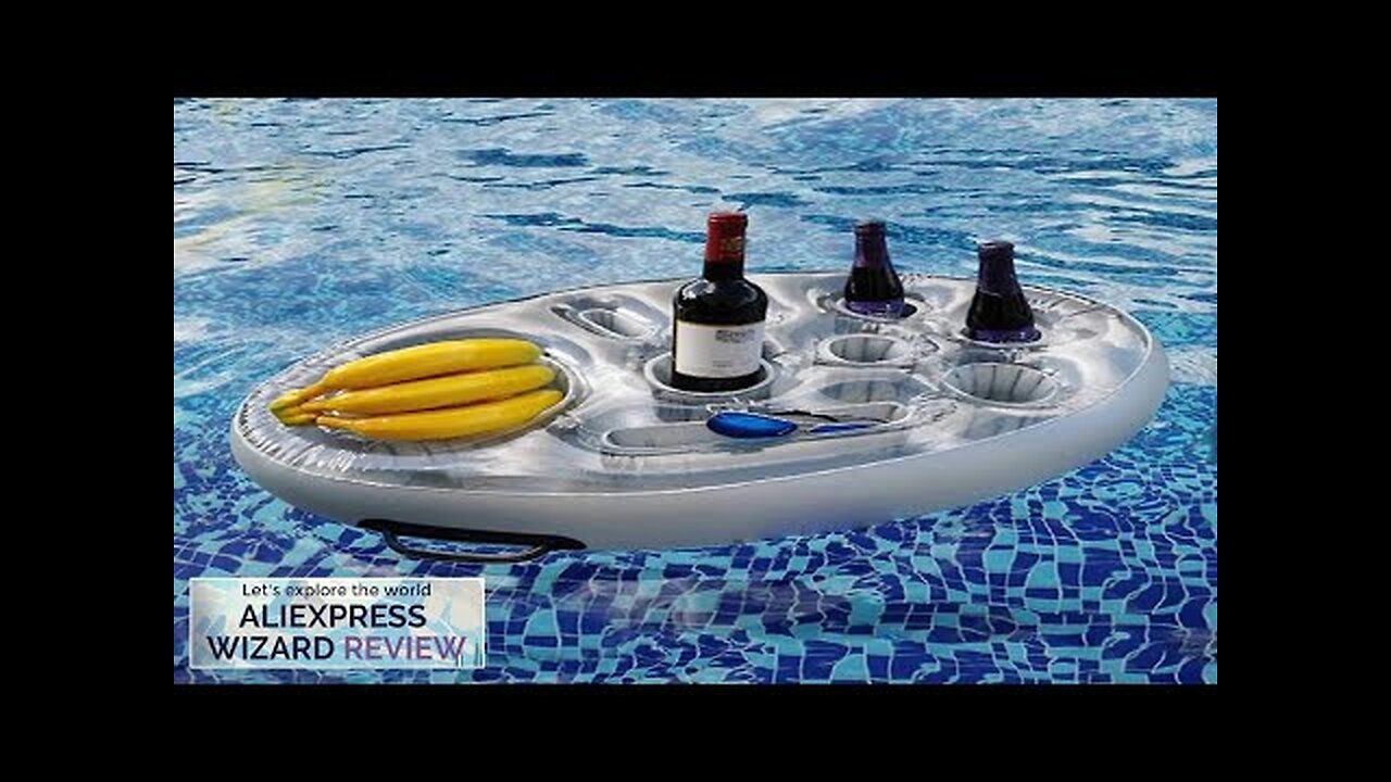 Summer Party Bucket Drinks Wine Cup Holder Inflatable Pool Float Beer Table Review