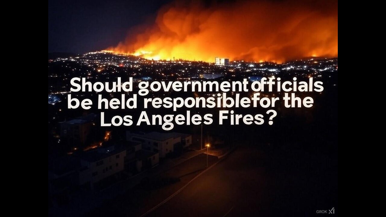 Should government officials be held responsible for the Los Angeles Fires?