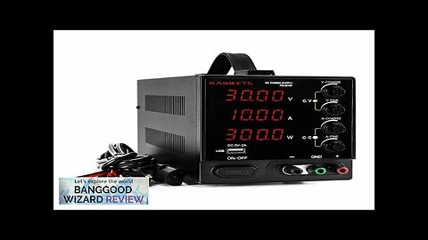 EU Direct KAIWEETS PS-3010F DC Power Supply Variable 30V 10A with 4 LED Review