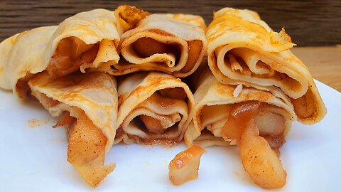 Apple pancakes — the perfect light breakfast for the whole family.