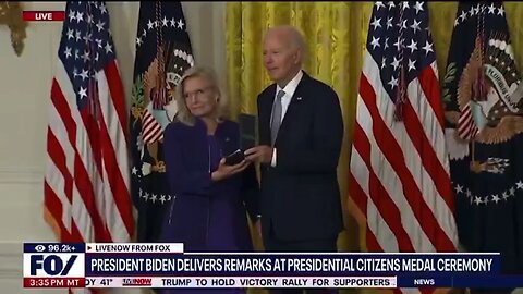 Bizarre: Biden Awarding Liz Cheney Medal Grips, Pulls Her Hand… She Rolls Her Eyes… And Joe Freezes