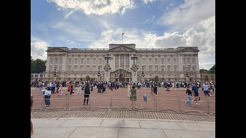Outside Buckingham Palace