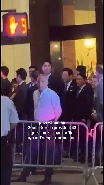 A third president was detained in New York due to Donald Trump's motorcade