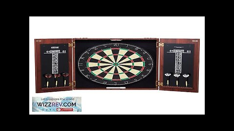 VEVOR Dartboard and Cabinet Set Official Size Complete Accessory Steel Tip Dart Review