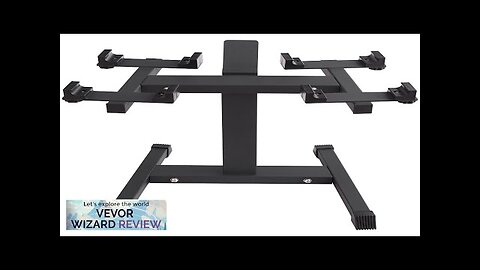 VEVOR Adjustable Dumbbell Stand Home Fitness Rack and Stand with Media Rack Review