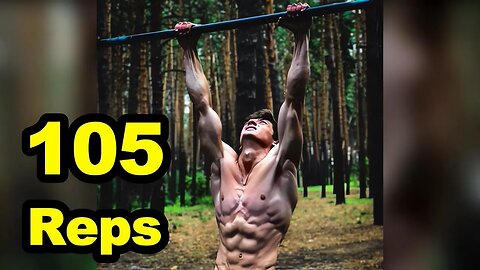 105 Pull Ups - WORLD RECORD - (No Hanging Rest & All in One Set). PSN EXPERIMENT