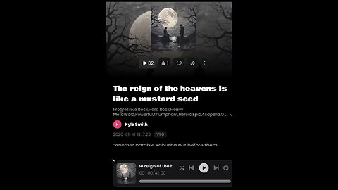 The reign of the heavens is like a mustard seed