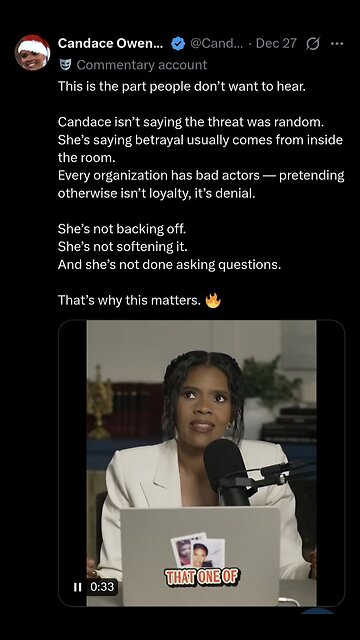 Candace Speaks on the Part most people don't want to hear