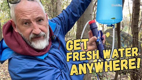 Get Freshwater anywhere with this gravity water filter