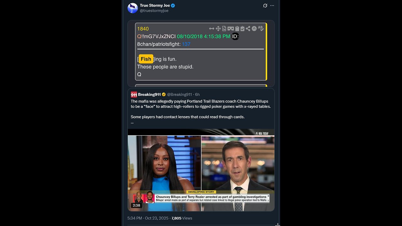 The mafia was allegedly paying Portland Trail Blazers coach Chauncey Billups ...