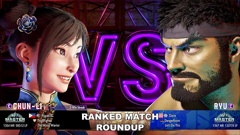 Kuya Kalbo SF6 Ranked Roundup. Chun Li Master Rank [Hori Fight Stick]