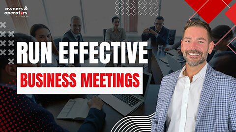 Run effective business meetings