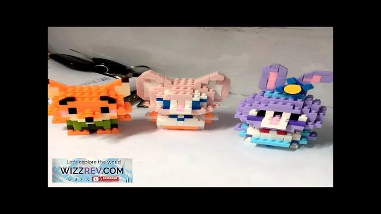 Disney Stitch Building Blocks Anime Kawaii Cartoon mini Action Children's Figures Blocks Review