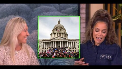 Audience GROANS loudly as Sunny Hostin tries to force MTG to change her tune on January 6