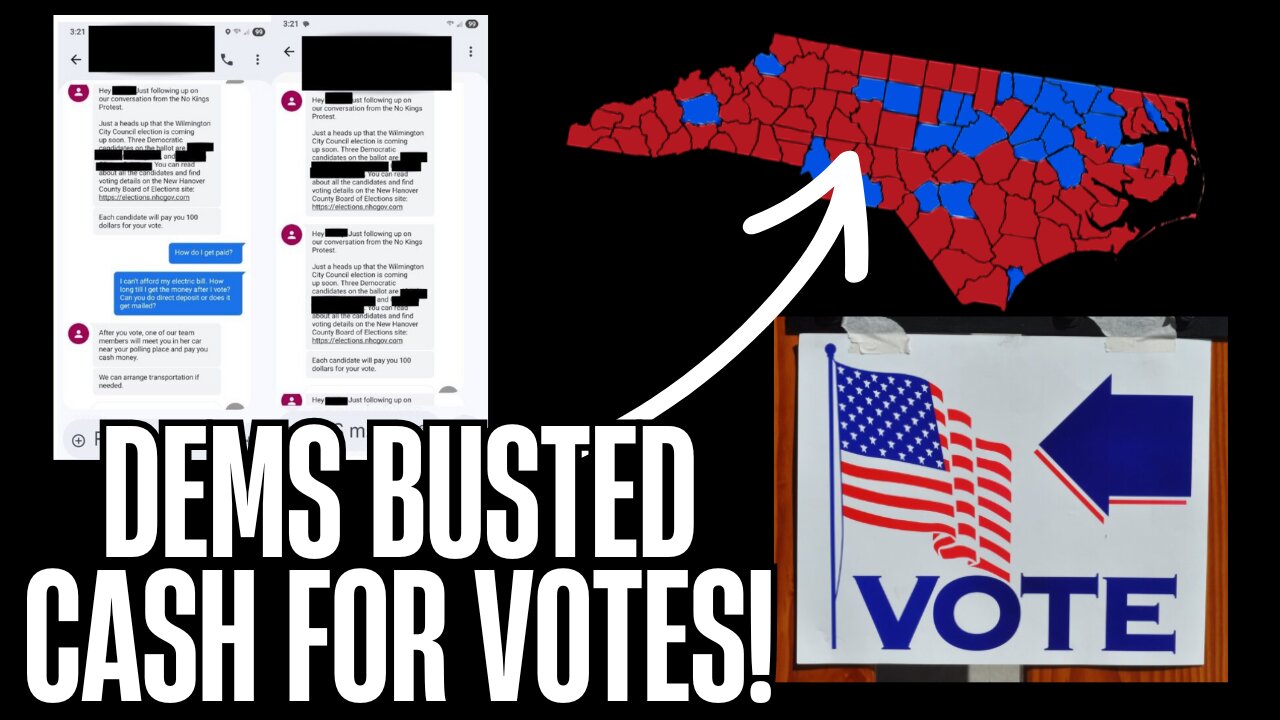 CASH-FOR-VOTES SCANDAL EXPLODES IN NORTH CAROLINA!