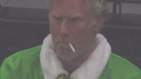 Will Ferrell Spotted at NHL Game in Famous Buddy The Elf Costume Looking Rough