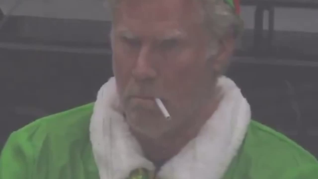 Will Ferrell Spotted at NHL Game in Famous Buddy The Elf Costume Looking Rough