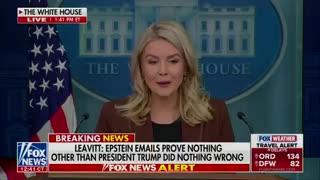 REPORTER: "Why not just go ahead and release the full file on Epstein, get this all over with?