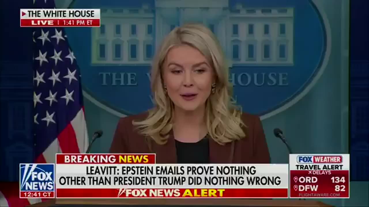 REPORTER: "Why not just go ahead and release the full file on Epstein, get this all over with?