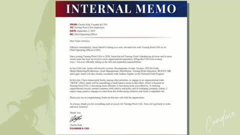 Charlie Kirk announced a massive audit of Turning Point USA, he was killed