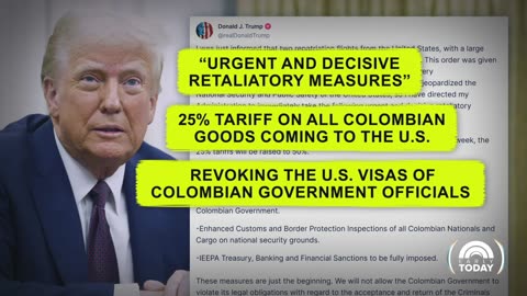 Colombia tariff threat on hold after deportation agreement. BREAKING NEWS!