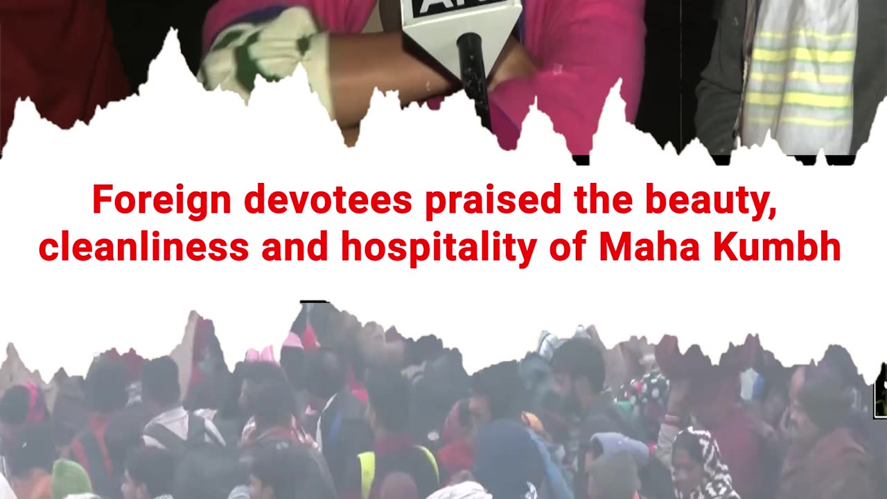 Prayagraj- Foreign devotees praised the beauty, cleanliness and hospitality of Maha Kumbh