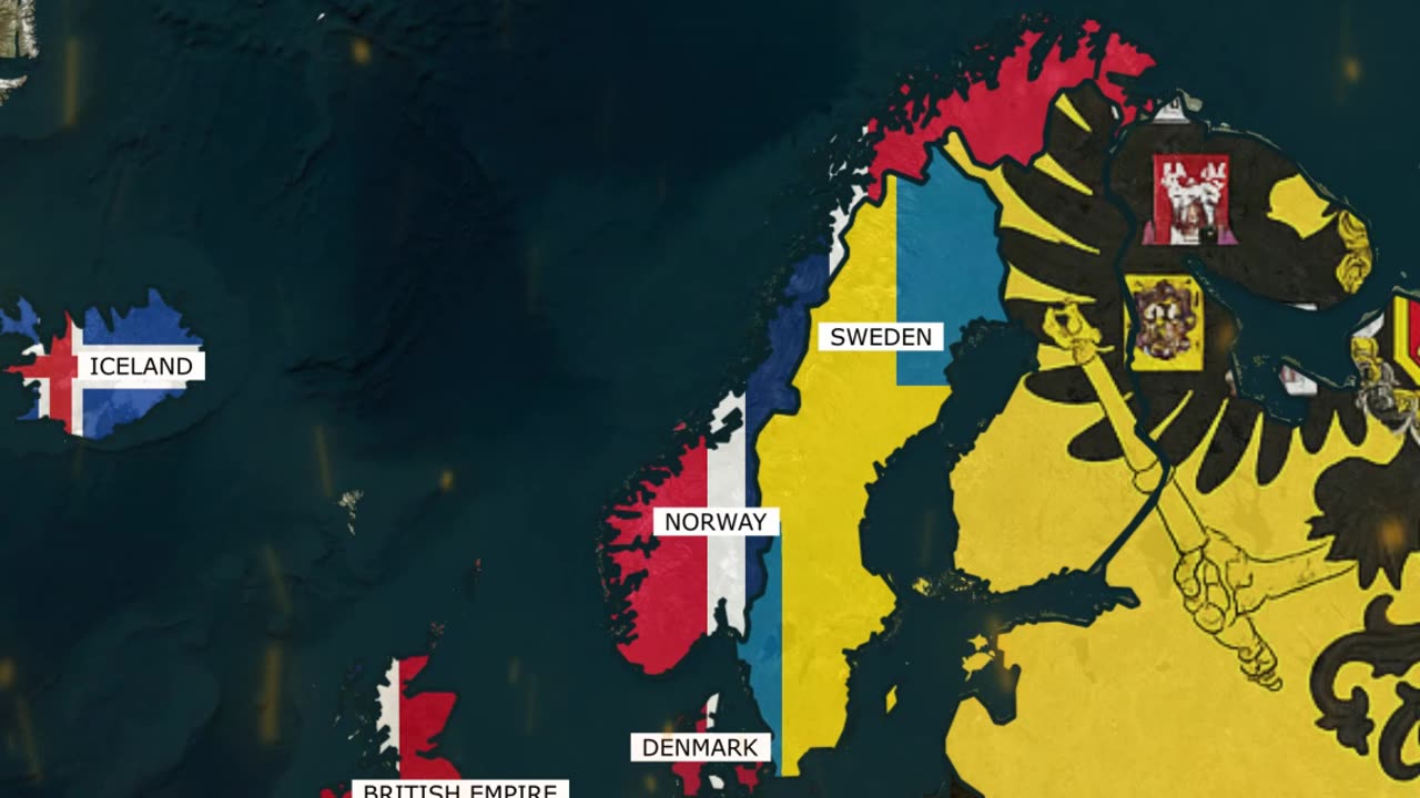 Europe before WW1 (1914) vs Europe after WW1 (1919)
