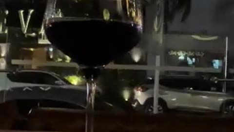 A Glass Of Red Wine In Cali, Colombia