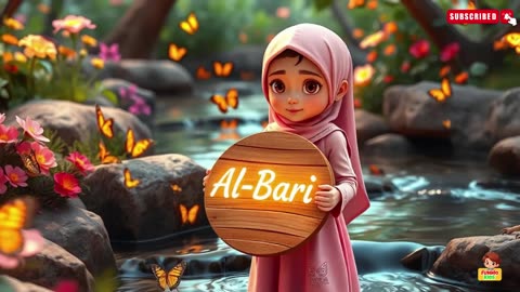 Asma-ul-Husna for Kids 99 Names of Allah with animation أسماء الله الحسنى Kids Islamic Cartoon