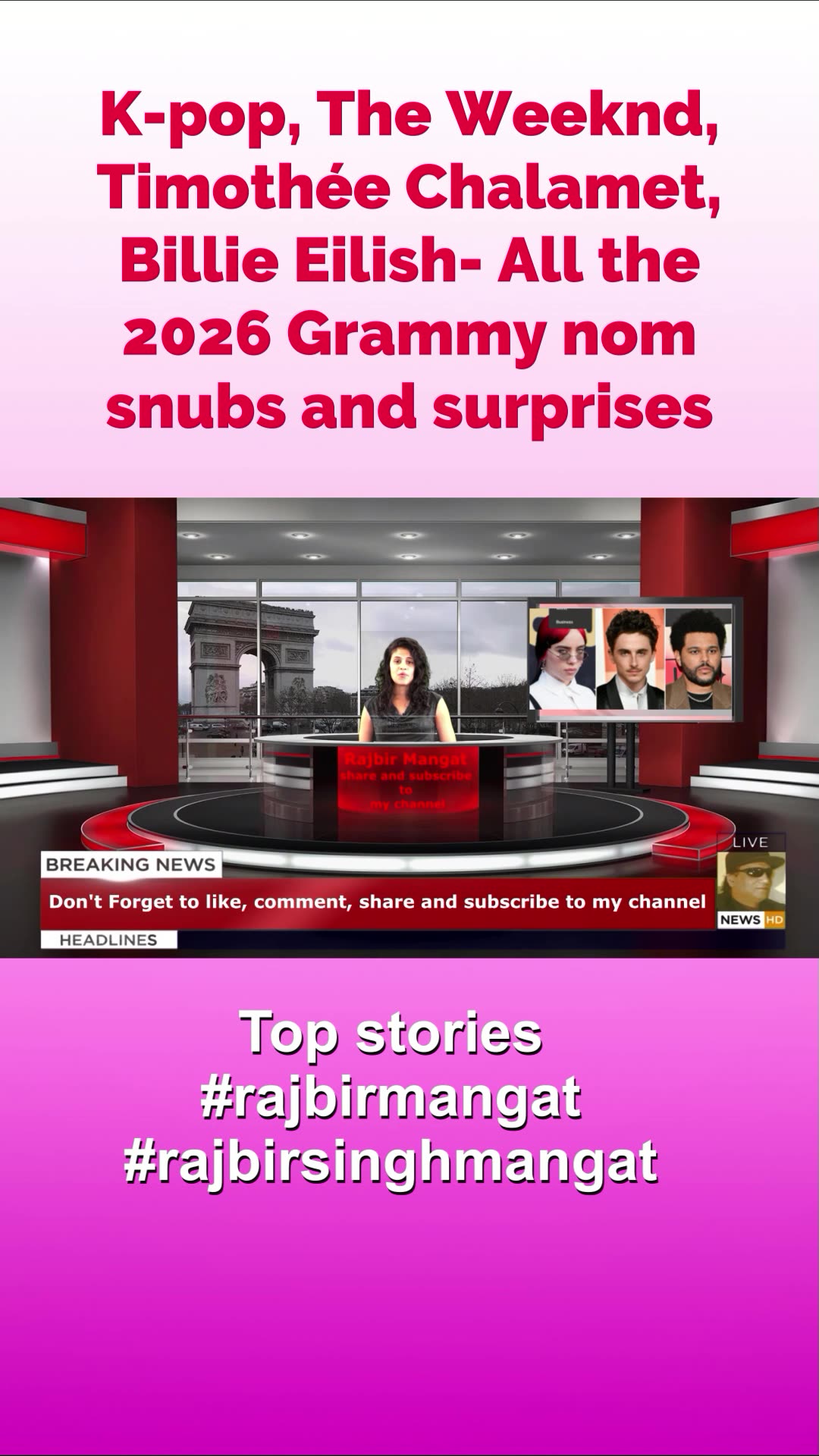 K-pop, The Weeknd, Timothée Chalamet, Billie Eilish- All the 2026 Grammy nom snubs and surprises