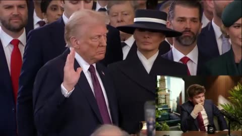 Nick Fuentes reacts to Donald Trump being sworn in as the 47th President