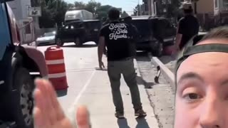 Border Patrol Agent's SUV rammed by crazy lady