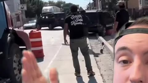 Border Patrol Agent's SUV rammed by crazy lady 