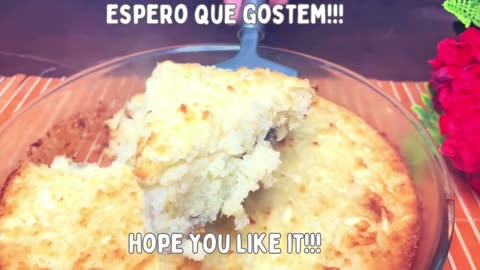 Yuca (or Cassava) Cake with Coconut Recipe 🍰🥥