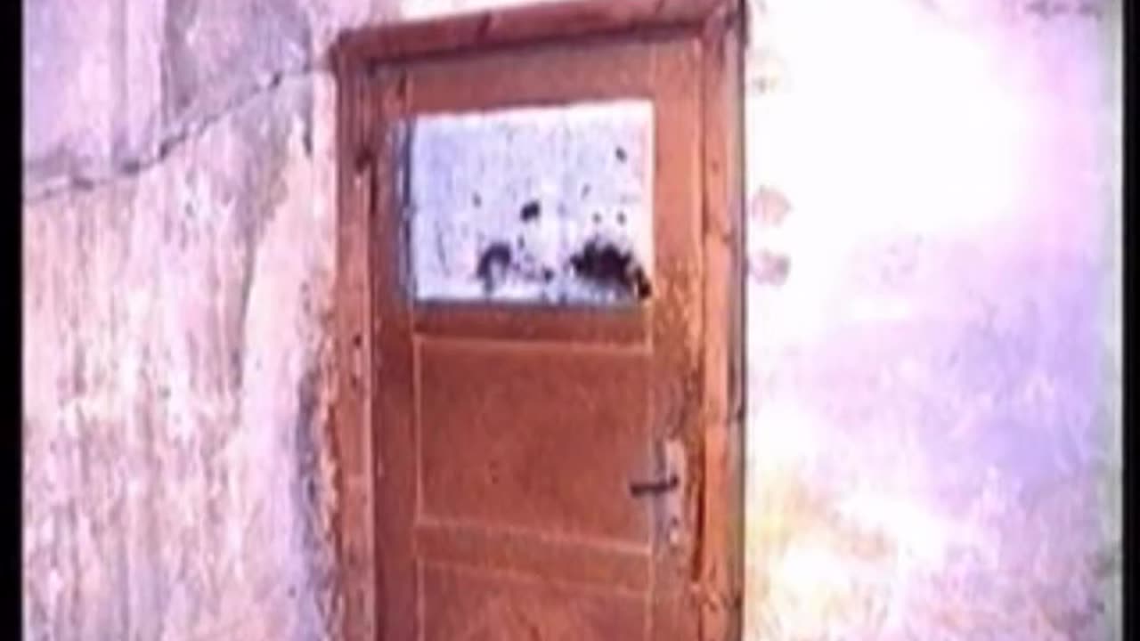 Wooden doors that lock from the inside.